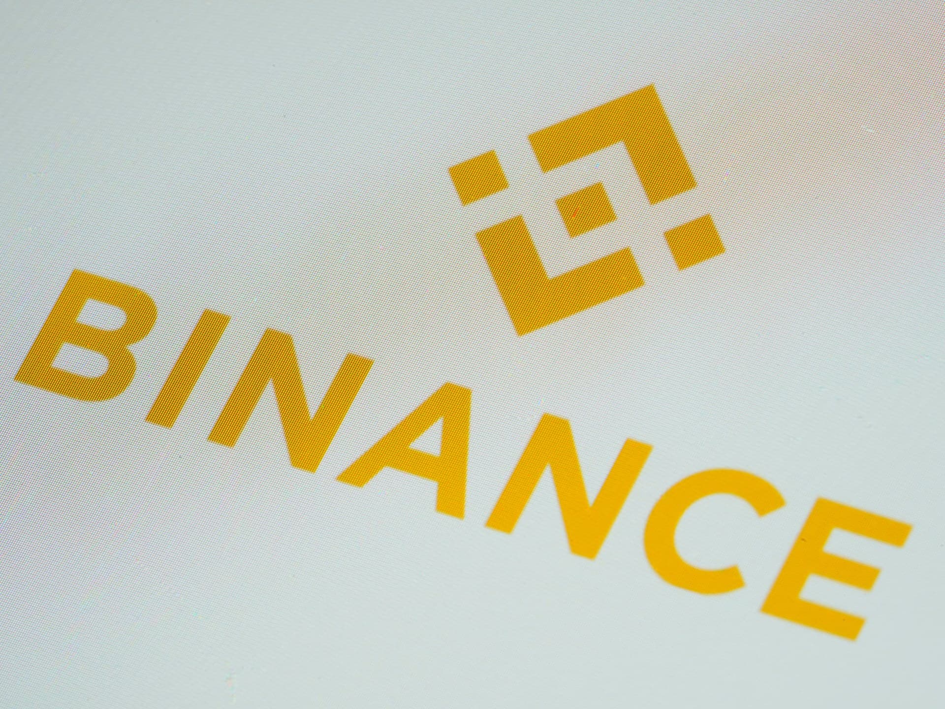 The Binance cryptocurrency exchange logo.